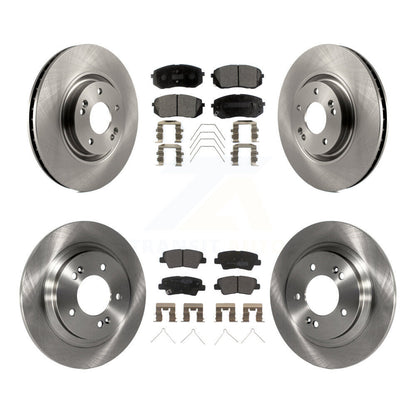 [Avant + Arrière] Kit de Disque et plaquette (semi-métallique) de frein pour Kia Optima avec Electric Parking K8F-101420