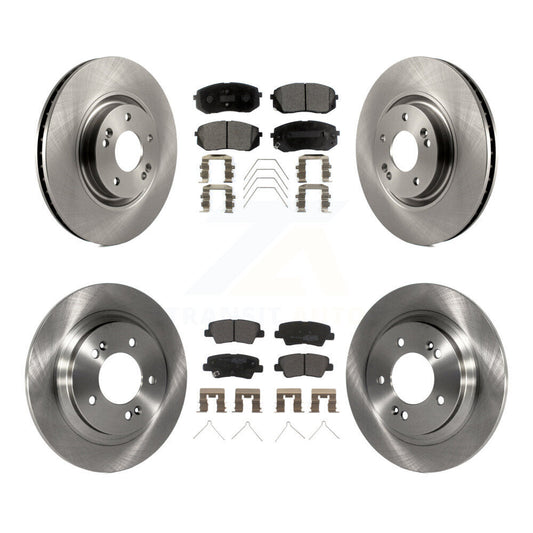 [Avant + Arrière] Kit de Disque et plaquette (semi-métallique) de frein pour Kia Optima avec Electric Parking K8F-101420