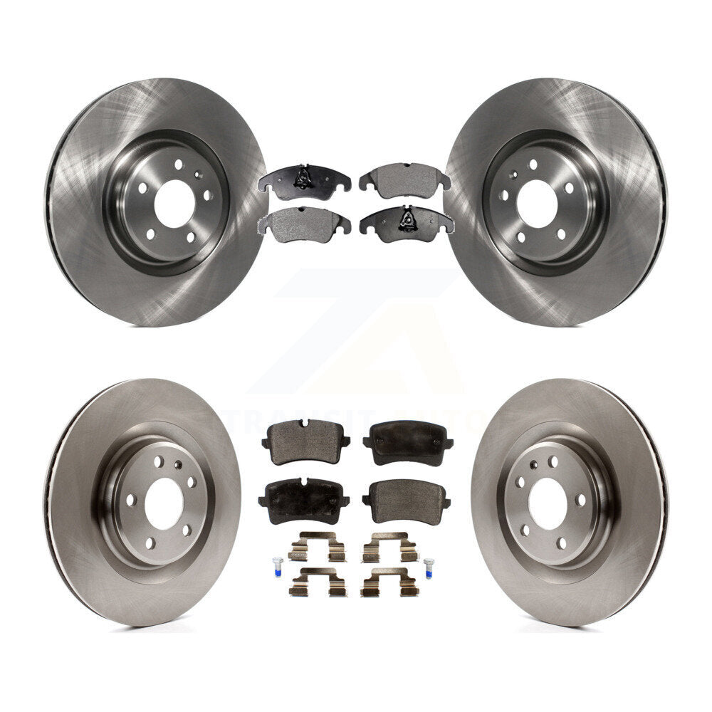 [Avant + Arrière] Kit de Disque et plaquette (semi-métallique) de frein pour 2014 Audi A6 avec 356mm Diameter Rotor K8F-101425