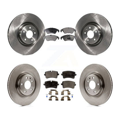 [Avant + Arrière] Kit de Disque et plaquette (semi-métallique) de frein pour 2014 Audi A6 avec 356mm Diameter Rotor K8F-101425