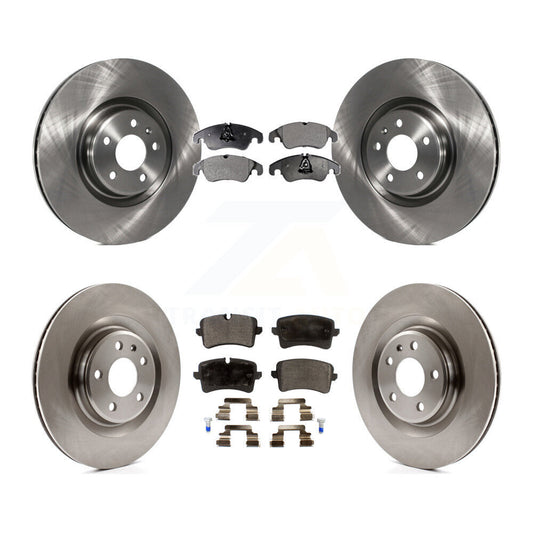 [Avant + Arrière] Kit de Disque et plaquette (semi-métallique) de frein pour 2014 Audi A6 avec 356mm Diameter Rotor K8F-101425