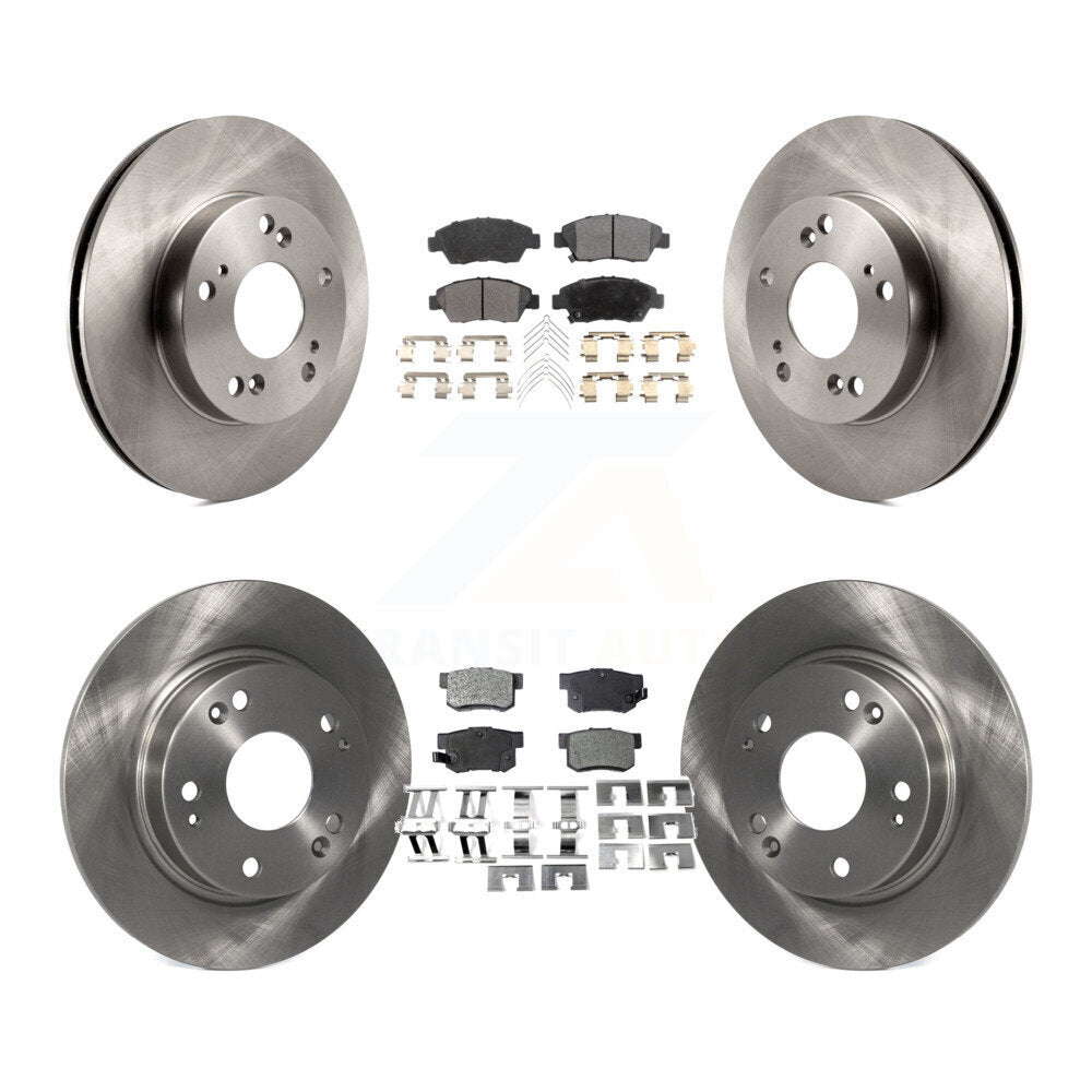 [Avant + Arrière] Kit de Disque et plaquette (semi-métallique) de frein pour 2013-2015 Acura ILX 1.5L K8F-101432