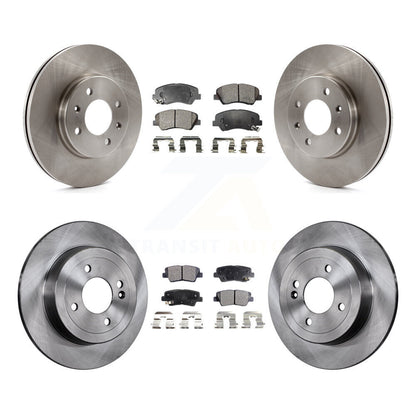[Avant + Arrière] Kit de Disque et plaquette (semi-métallique) de frein pour Hyundai Accent Kia Rio K8F-101438