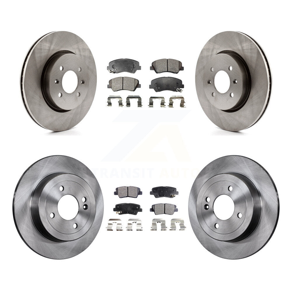 [Avant + Arrière] Kit de Disque et plaquette (semi-métallique) de frein pour Kia Rio K8F-101439