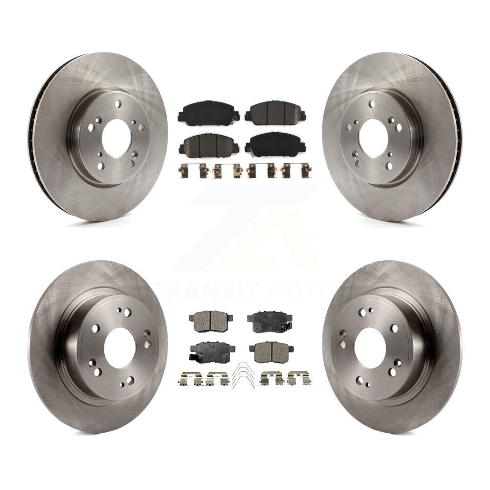 [Avant + Arrière] Kit de Disque et plaquette (semi-métallique) de frein pour Honda Accord K8F-101449