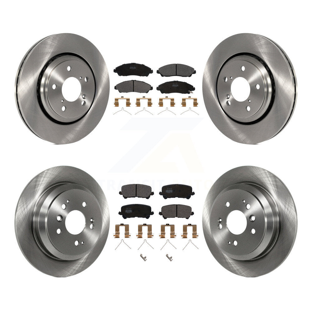 [Avant + Arrière] Kit de Disque et plaquette (semi-métallique) de frein pour Honda Pilot Ridgeline K8F-101455