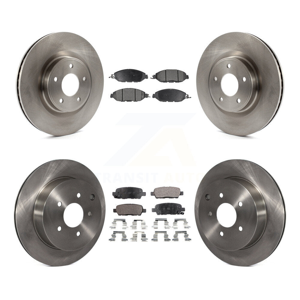 [Avant + Arrière] Kit de Disque et plaquette (semi-métallique) de frein pour Nissan Pathfinder Murano INFINITI QX60 JX35 K8F-101456