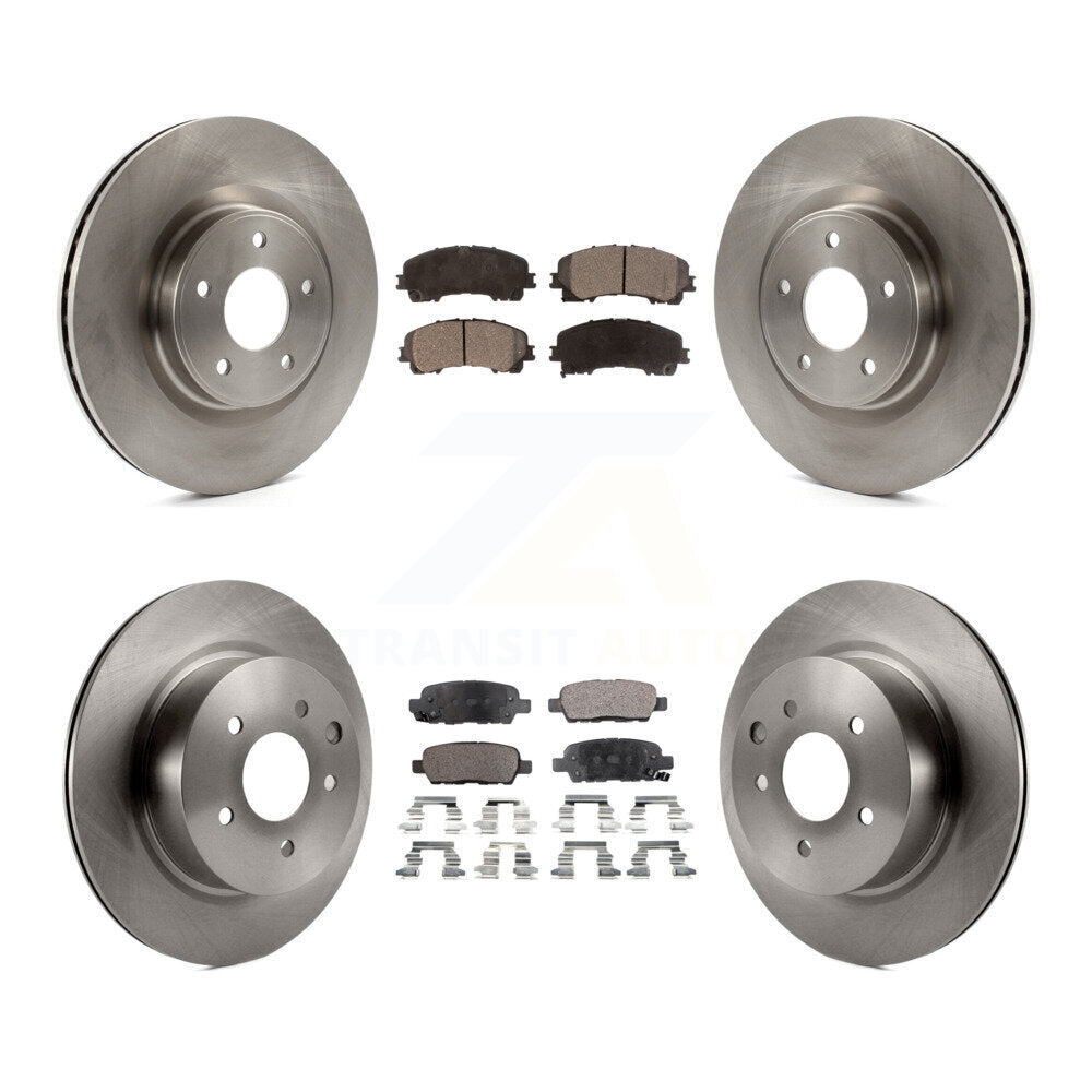 [Avant + Arrière] Kit de Disque et plaquette (semi-métallique) de frein pour 2016-2017 INFINITI QX50 K8F-101458