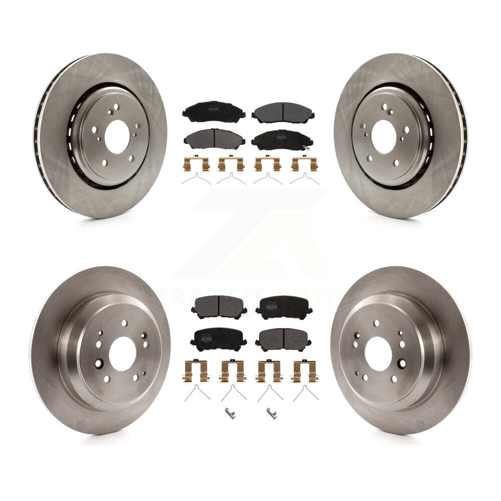 [Avant + Arrière] Kit de Disque et plaquette (semi-métallique) de frein pour 2014-2016 Acura MDX K8F-101460