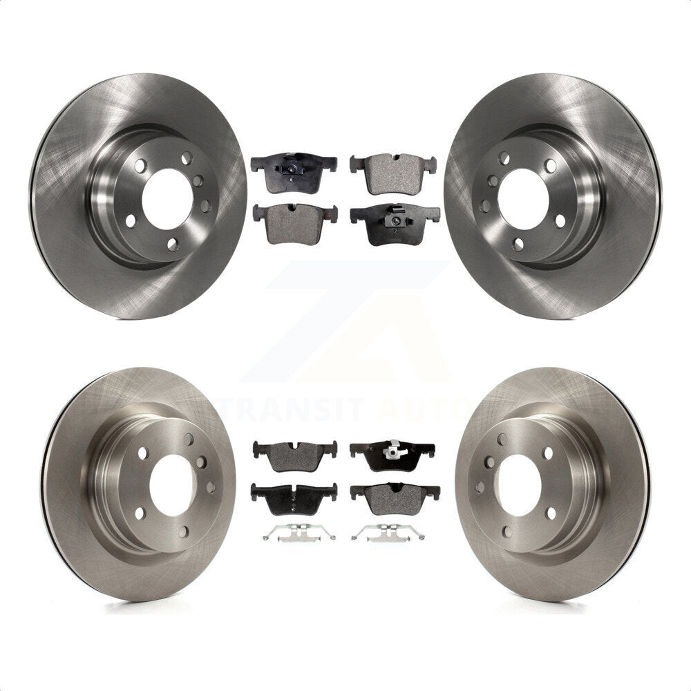 [Avant + Arrière] Kit de Disque et plaquette (semi-métallique) de frein pour BMW 328i 428i 228i xDrive sans Blue Painted Calipers K8F-101464 par Transit Auto