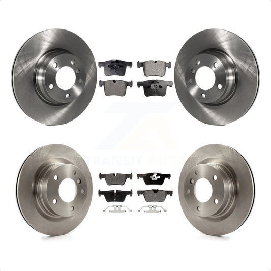 [Avant + Arrière] Kit de Disque et plaquette (semi-métallique) de frein pour BMW 328i 428i 228i xDrive sans Blue Painted Calipers K8F-101464 par Transit Auto