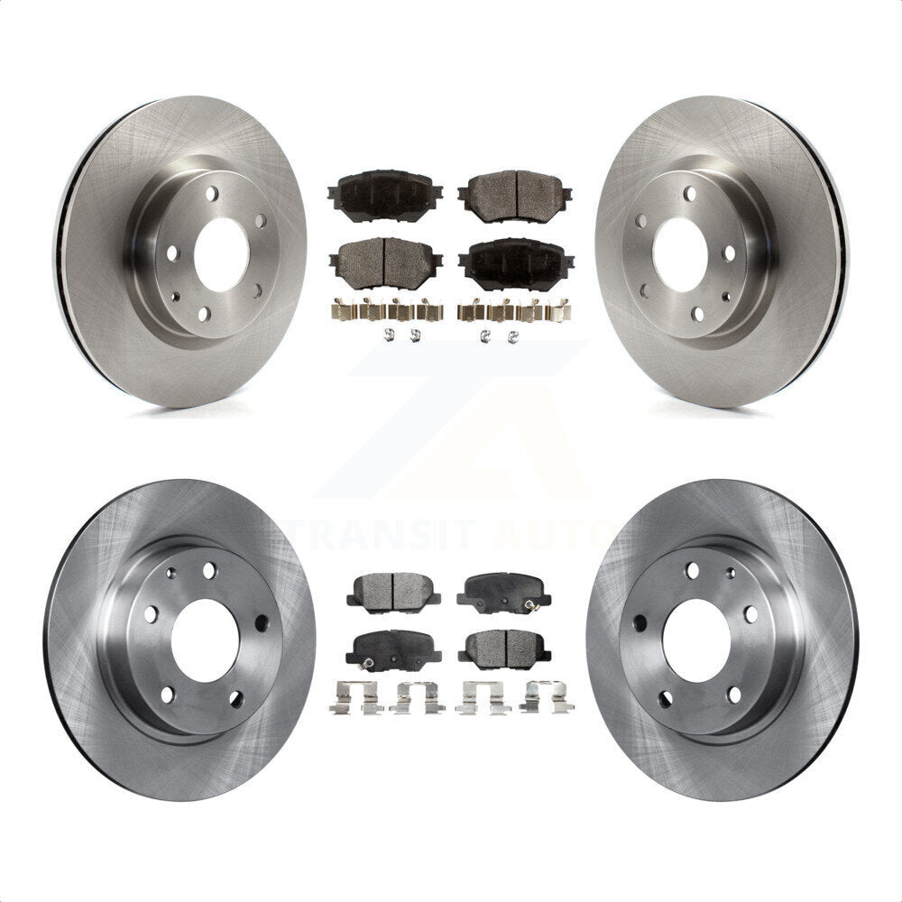 [Avant + Arrière] Kit de Disque et plaquette (semi-métallique) de frein pour Mazda 3 Sport 2.5L K8F-101467 par Transit Auto