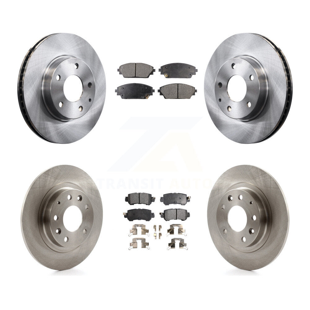 [Avant + Arrière] Kit de Disque et plaquette (semi-métallique) de frein pour 2016-2018 Mazda CX-3 FWD K8F-101470