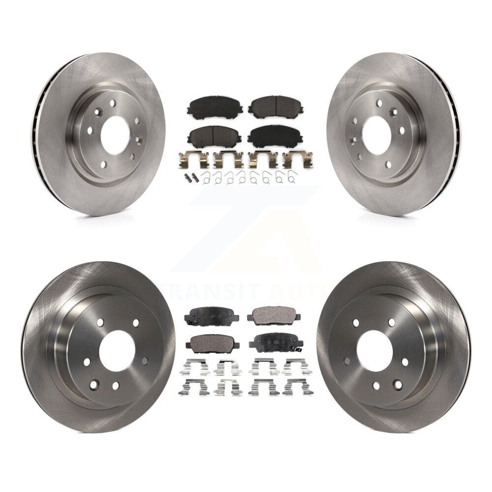 [Avant + Arrière] Kit de Disque et plaquette (semi-métallique) de frein pour Nissan Rogue Sport Qashqai K8F-101474