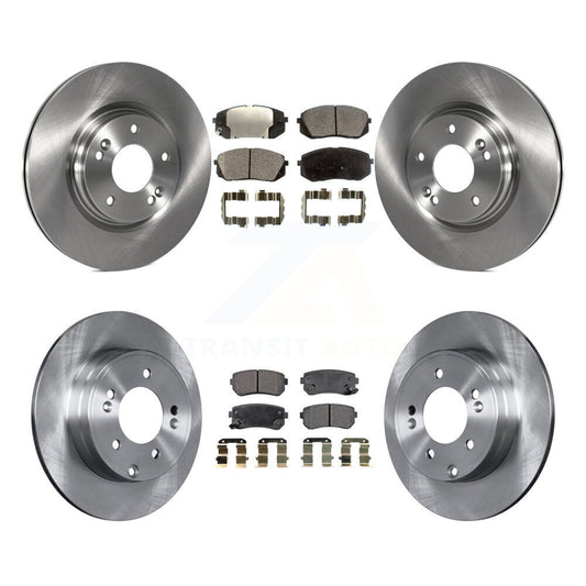 [Avant + Arrière] Kit de Disque et plaquette (semi-métallique) de frein pour 2015 Hyundai Sonata GAS engine avec Manual Parking K8F-101481