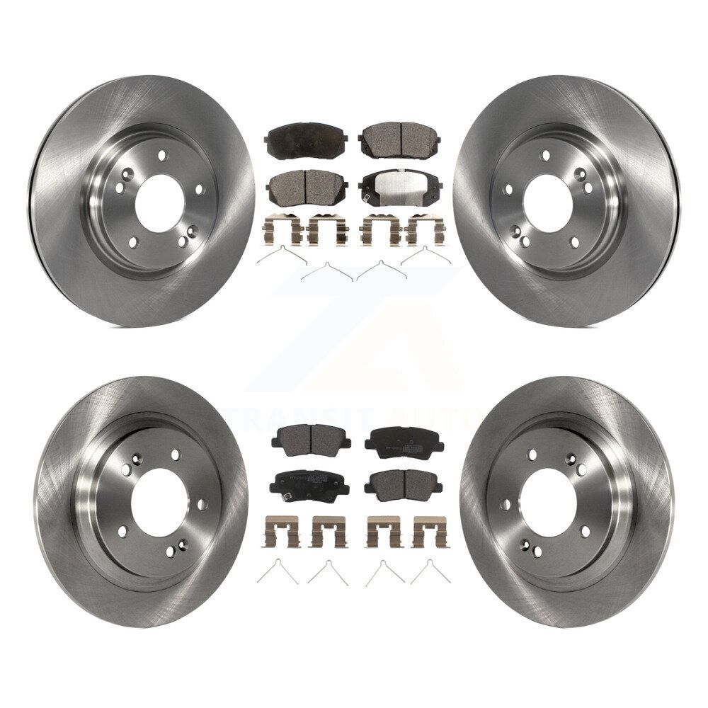 [Avant + Arrière] Kit de Disque et plaquette (semi-métallique) de frein pour Kia Optima avec Electric Parking K8F-101483
