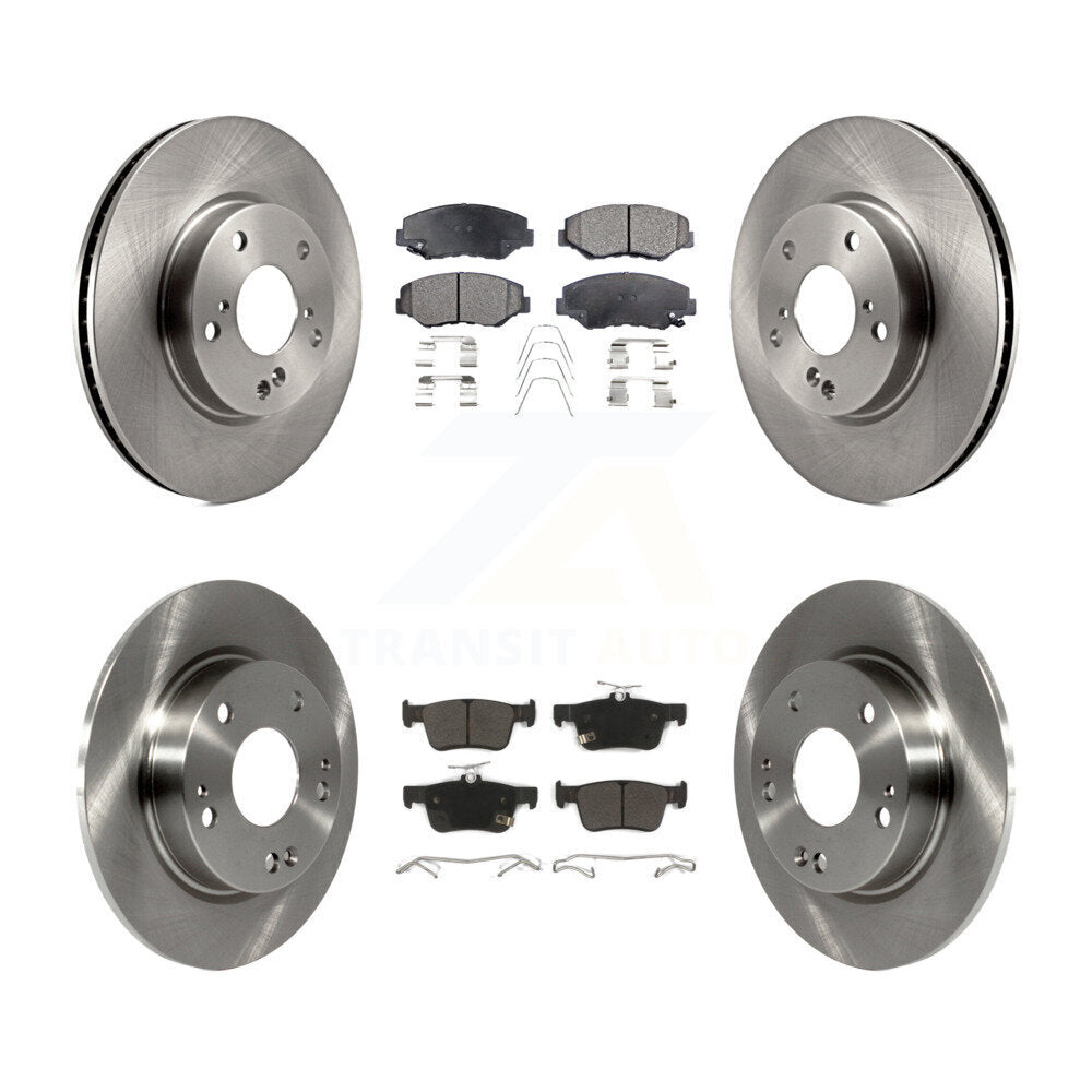 [Avant + Arrière] Kit de Disque et plaquette (semi-métallique) de frein pour Honda Civic K8F-101485
