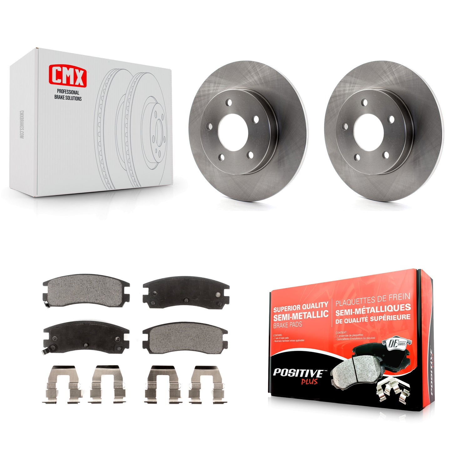 [Arrière] Kit de Disque et plaquette (semi-métallique) de frein pour Cadillac DeVille Buick Park Avenue Eldorado Seville Riviera Oldsmobile Aurora Allante Toronado K8F-101498