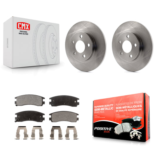 [Arrière] Kit de Disque et plaquette (semi-métallique) de frein pour Cadillac DeVille Buick Park Avenue Seville Pontiac Bonneville K8F-101501