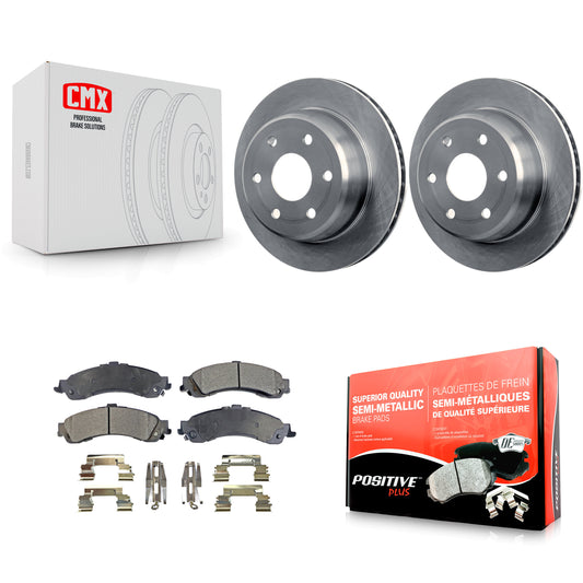 [Arrière] Kit de Disque et plaquette (semi-métallique) de frein pour Chevrolet Silverado 1500 GMC Tahoe Sierra Suburban Yukon Avalanche XL Cadillac Escalade ESV EXT K8F-101513
