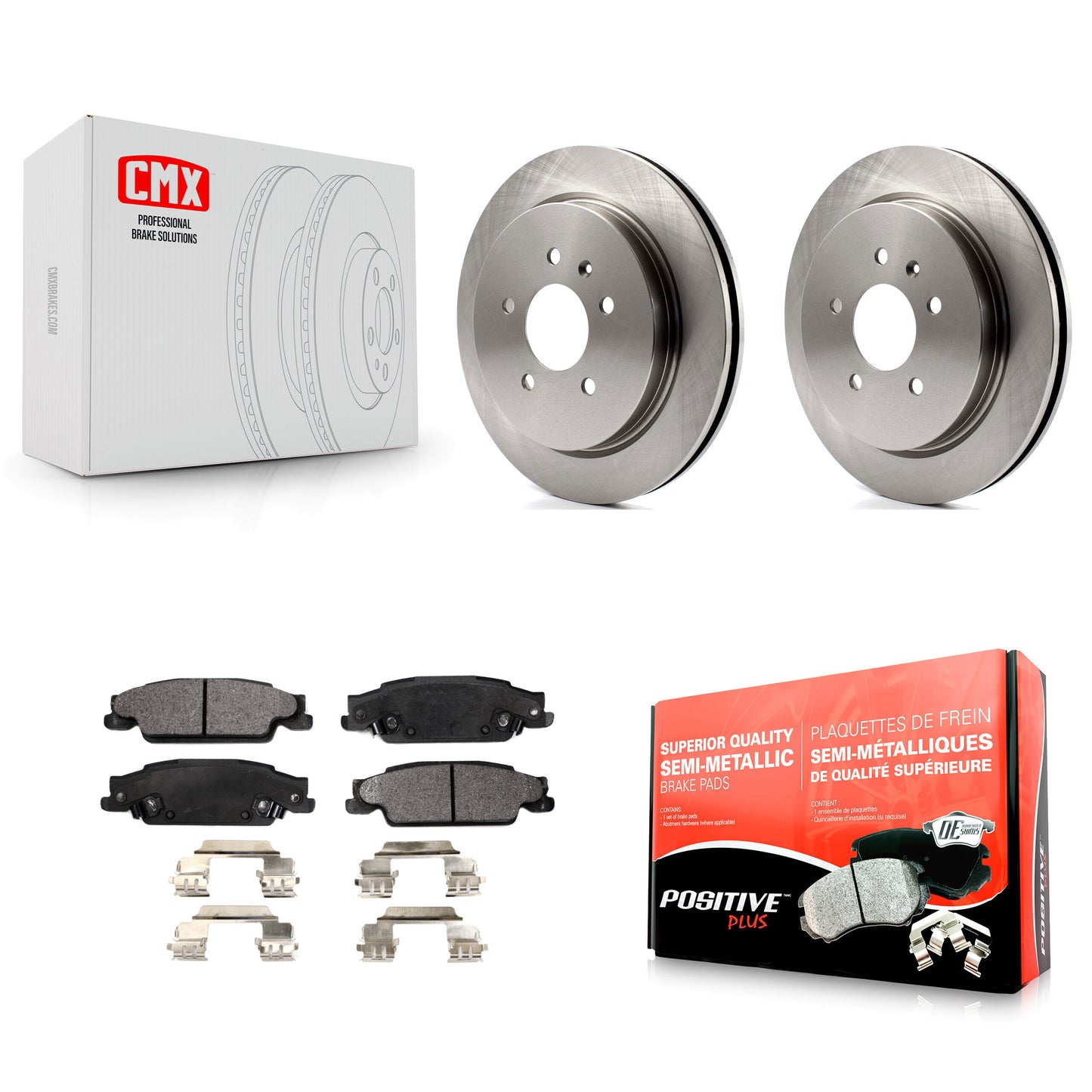 [Arrière] Kit de Disque et plaquette (semi-métallique) de frein pour Cadillac CTS STS K8F-101524