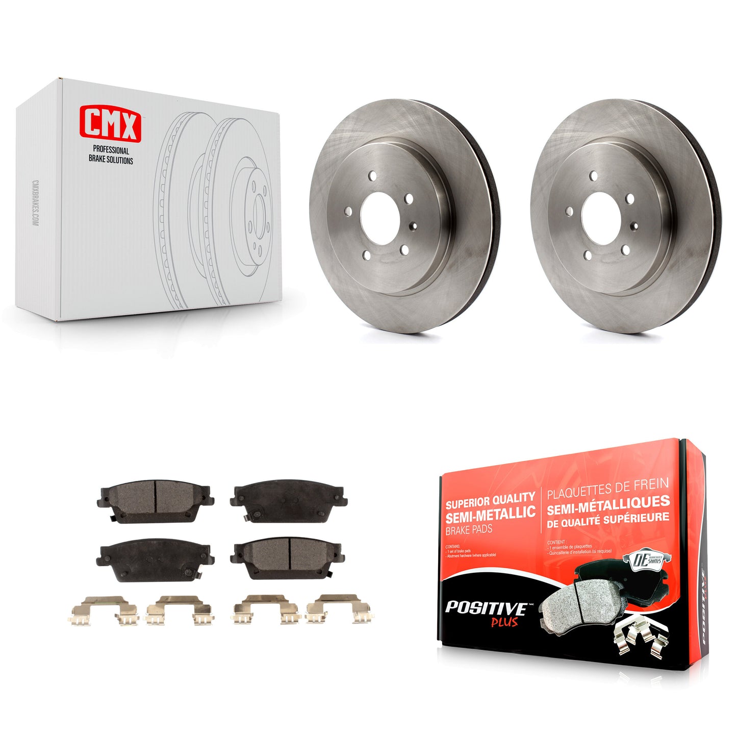 [Arrière] Kit de Disque et plaquette (semi-métallique) de frein pour Cadillac STS CTS K8F-101533