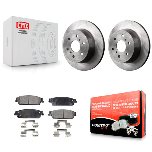 [Arrière] Kit de Disque et plaquette (semi-métallique) de frein pour Chevrolet Silverado 1500 GMC Sierra Tahoe Suburban Yukon Cadillac XL Avalanche Escalade ESV EXT K8F-101540