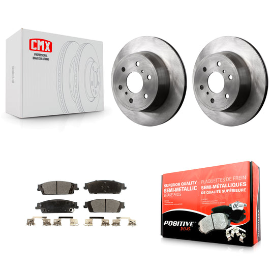[Arrière] Kit de Disque et plaquette (semi-métallique) de frein pour Chevrolet Silverado 1500 GMC Sierra Tahoe Suburban Yukon Cadillac XL Escalade ESV LD Limited K8F-101541