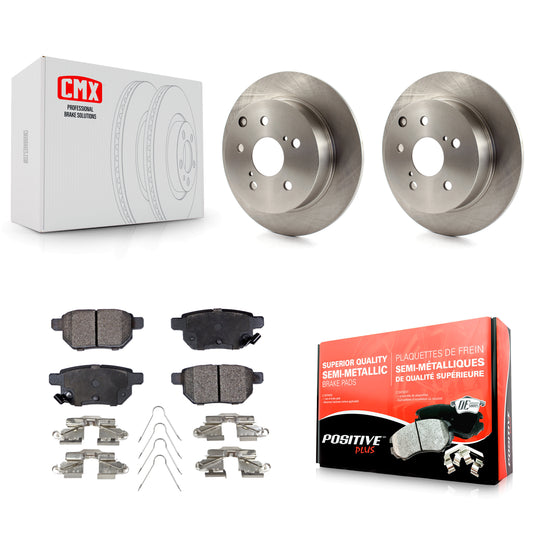 [Arrière] Kit de Disque et plaquette (semi-métallique) de frein pour 2010 Toyota Matrix XRS K8F-101550