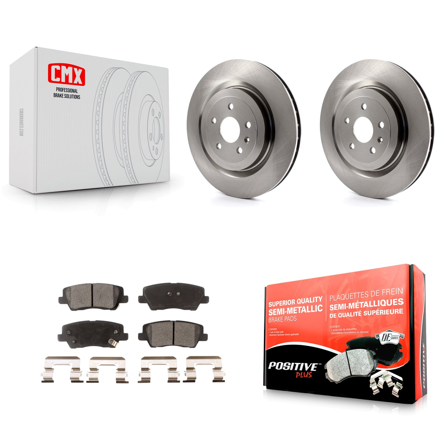 [Arrière] Kit de Disque et plaquette (semi-métallique) de frein pour 2015 Cadillac CTS 6.2L K8F-101554