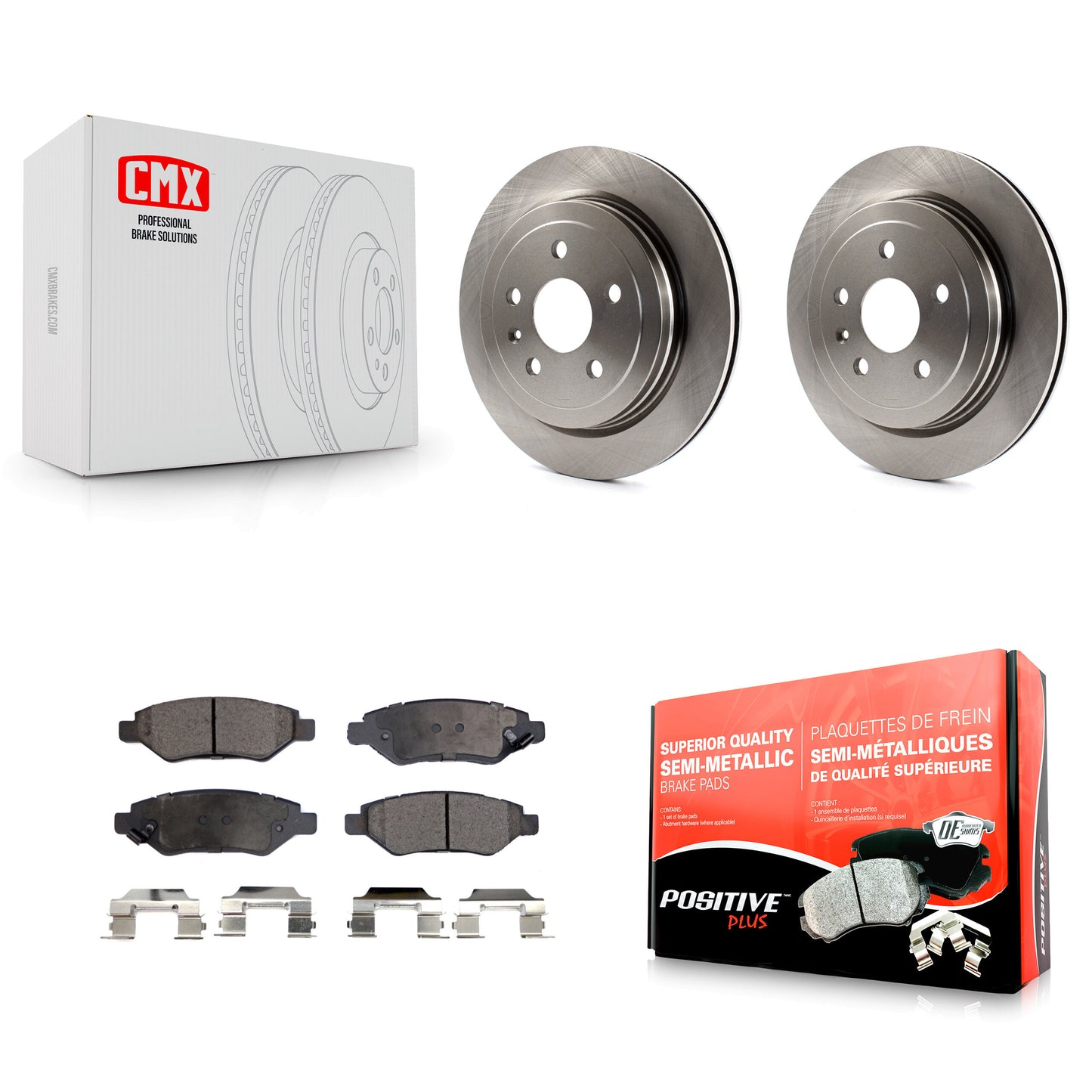 [Arrière] Kit de Disque et plaquette (semi-métallique) de frein pour Chevrolet Camaro Cadillac CTS K8F-101558
