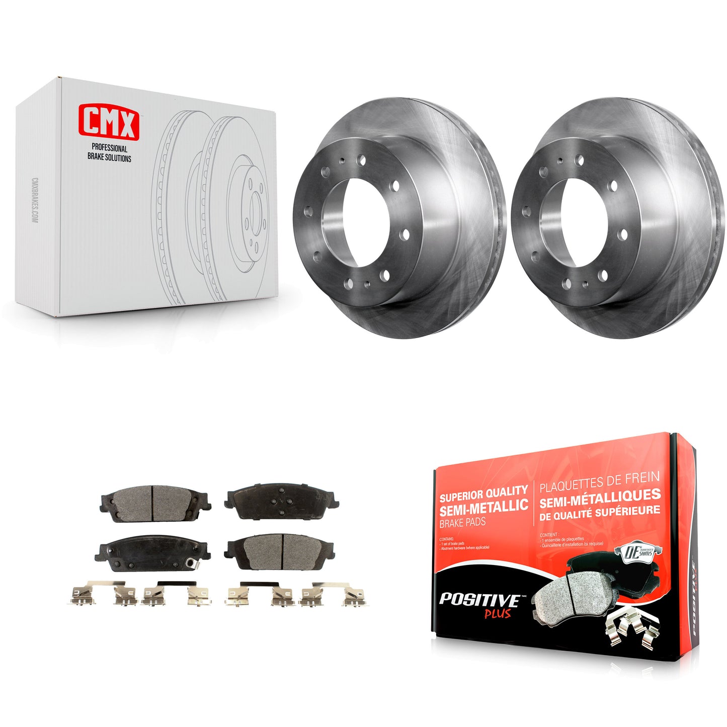 [Arrière] Kit de Disque et plaquette (semi-métallique) de frein pour Chevrolet Suburban K8F-101569
