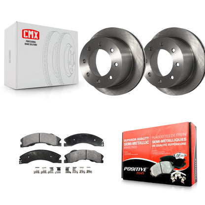 [Arrière] Kit de Disque et plaquette (semi-métallique) de frein pour 2011-2019 Chevrolet Silverado 3500 HD GMC Sierra avec Dual Wheels K8F-101570
