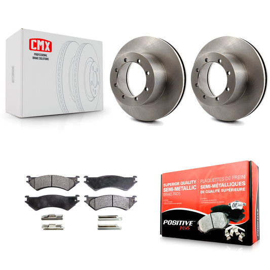 [Arrière] Kit de Disque et plaquette (semi-métallique) de frein pour 1999-2001 Ford E-350 Super Duty avec Dual Wheels K8F-101581