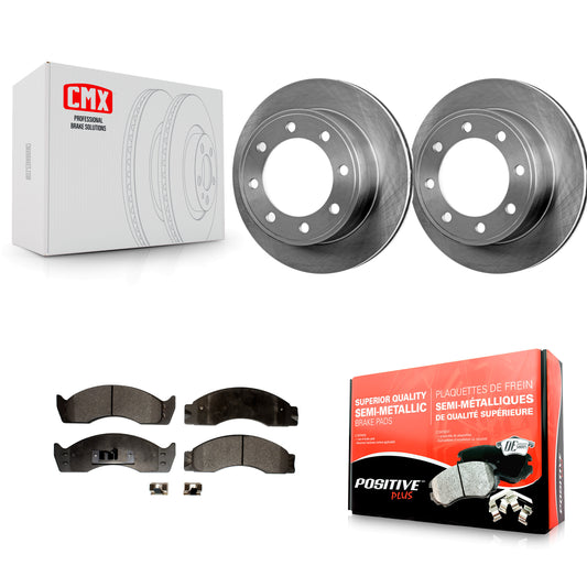 [Arrière] Kit de Disque et plaquette (semi-métallique) de frein pour Ford E-450 Econoline Super Duty K8F-101583