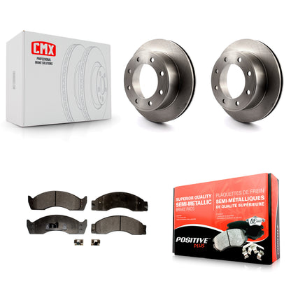 [Arrière] Kit de Disque et plaquette (semi-métallique) de frein pour 2000-2001 Ford E-450 Econoline Super Duty avec Single Wheels K8F-101585