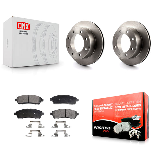 [Arrière] Kit de Disque et plaquette (semi-métallique) de frein pour Ford F-250 Super Duty F-350 Excursion K8F-101586