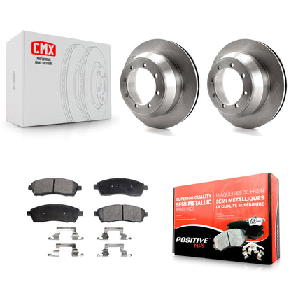 [Arrière] Kit de Disque et plaquette (semi-métallique) de frein pour 1999-2004 Ford F-350 Super Duty avec Dual Wheels K8F-101588