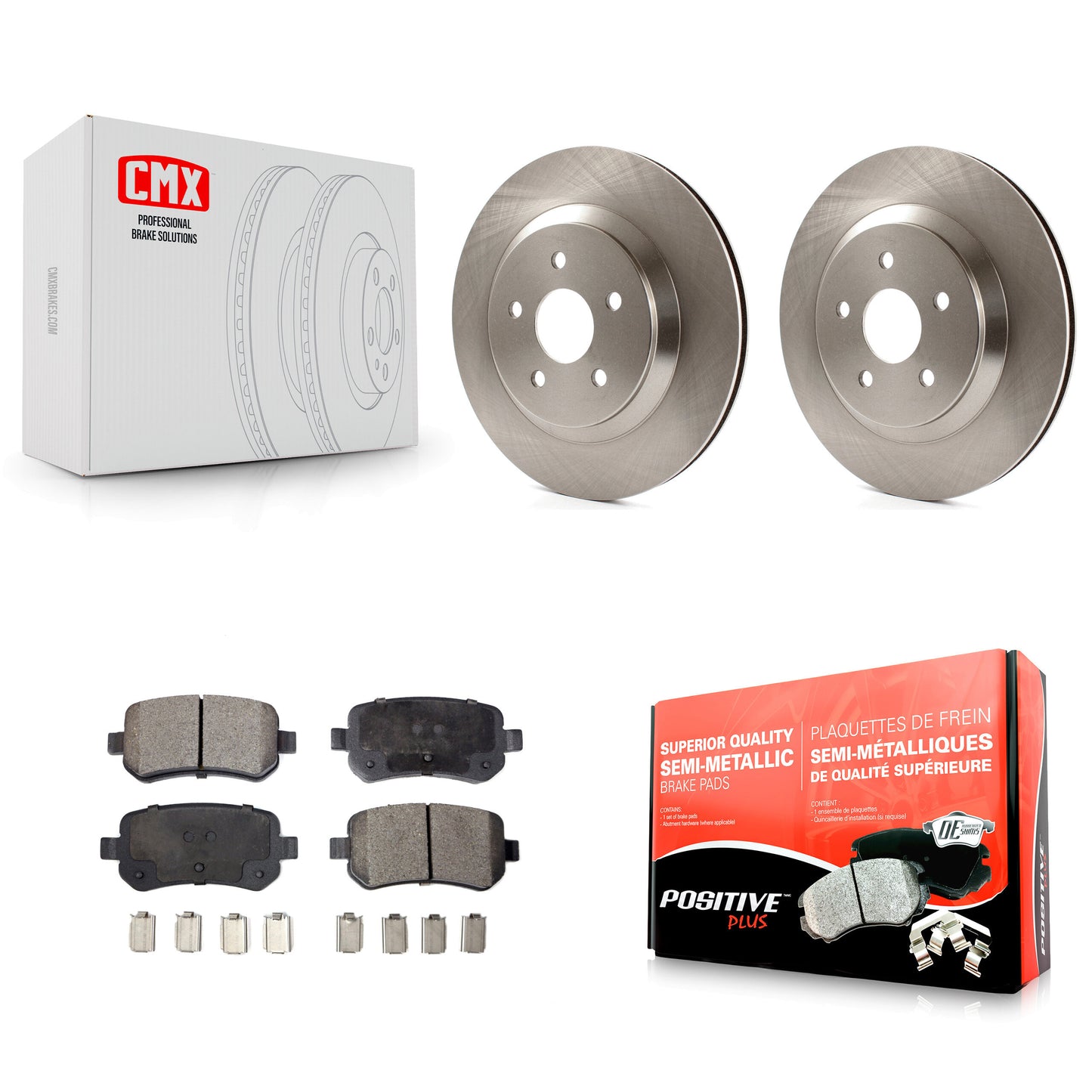 [Arrière] Kit de Disque et plaquette (semi-métallique) de frein pour 2004-2007 Ford Freestar Mercury Monterey K8F-101601