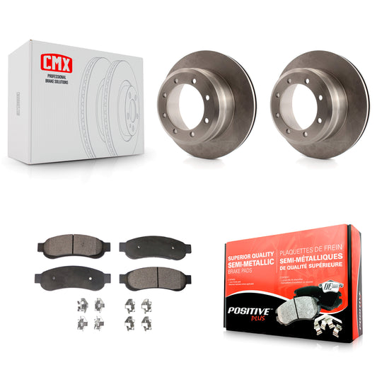 [Arrière] Kit de Disque et plaquette (semi-métallique) de frein pour 2005-2007 Ford F-350 Super Duty avec Dual Wheels K8F-101606