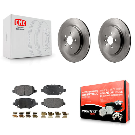 [Arrière] Kit de Disque et plaquette (semi-métallique) de frein pour Ford Explorer Taurus Flex Police Interceptor Sedan Lincoln MKT MKS Special Service K8F-101629