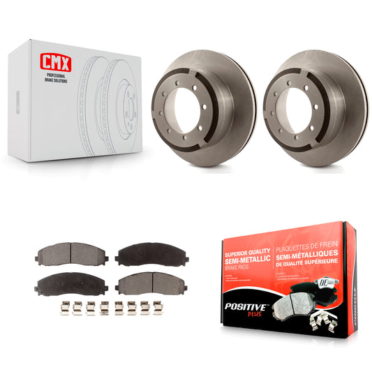 [Arrière] Kit de Disque et plaquette (semi-métallique) de frein pour Ford F-250 Super Duty F-350 F-450 K8F-101634