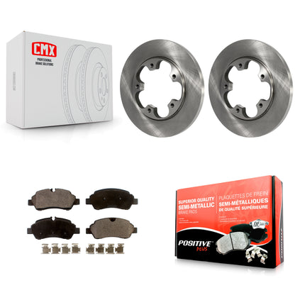 [Arrière] Kit de Disque et plaquette (semi-métallique) de frein pour Ford Transit-250 Transit-350 Transit-150 HD avec 5 Lug Wheels K8F-101636