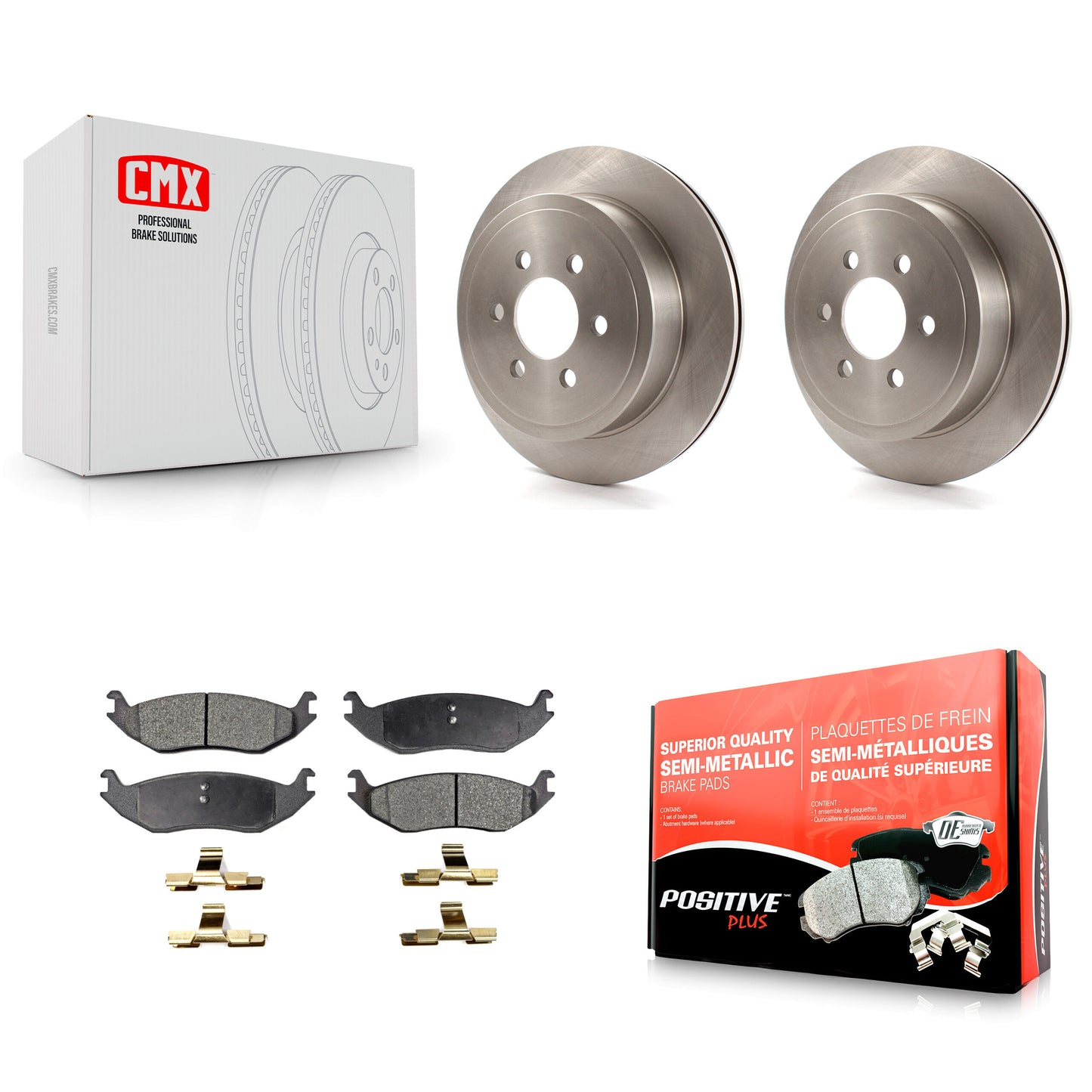 [Arrière] Kit de Disque et plaquette (semi-métallique) de frein pour 2003 Dodge Durango K8F-101651