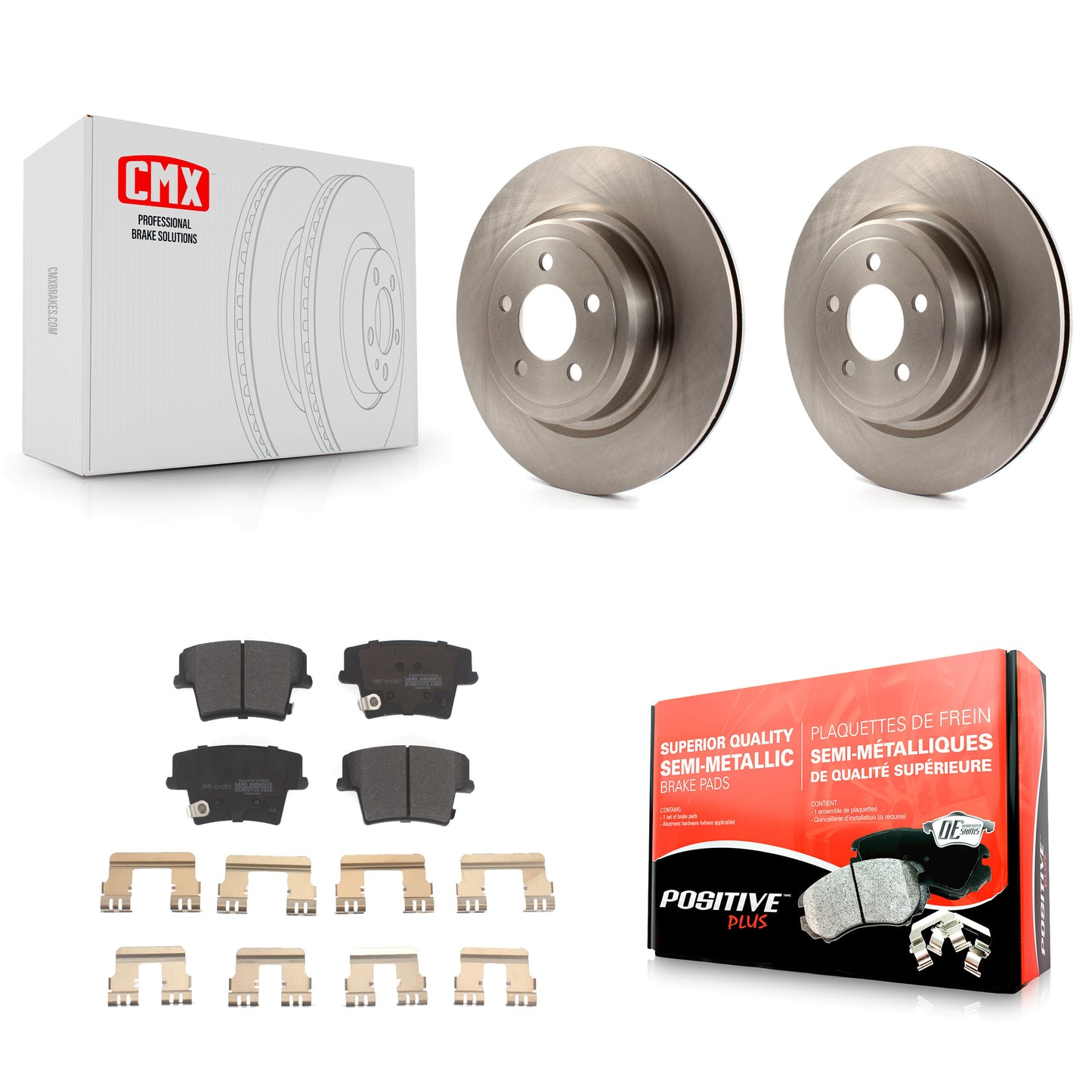 [Arrière] Kit de Disque et plaquette (semi-métallique) de frein pour Dodge Charger Magnum K8F-101660
