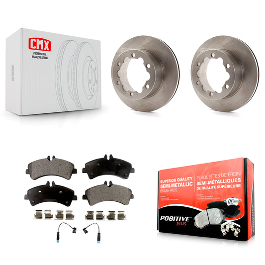 [Arrière] Kit de Disque et plaquette (semi-métallique) de frein pour Sprinter 3500 Mercedes-Benz Dodge Freightliner K8F-101668