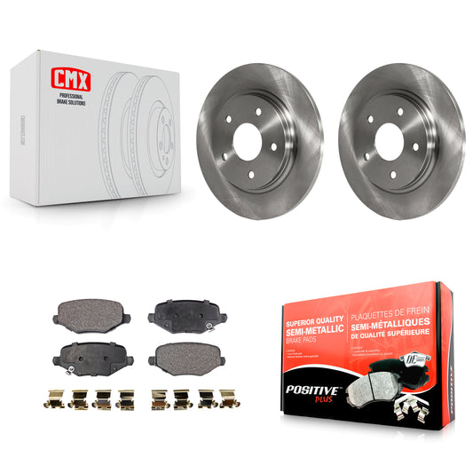 [Arrière] Kit de Disque et plaquette (semi-métallique) de frein pour Dodge Grand Caravan Chrysler Town & Country Journey Ram C/V Volkswagen Routan K8F-101673