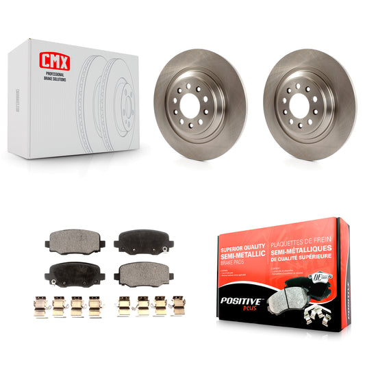 [Arrière] Kit de Disque et plaquette (semi-métallique) de frein pour 2014-2021 Jeep Cherokee avec Dual Piston Front Caliper K8F-101683