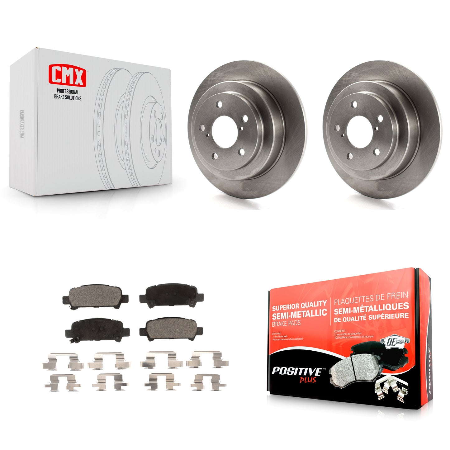 [Arrière] Kit de Disque et plaquette (semi-métallique) de frein pour Subaru Forester Impreza K8F-101688