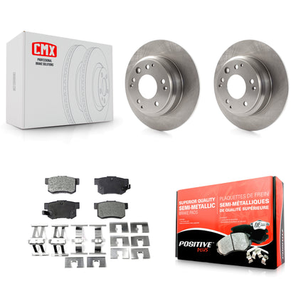 [Arrière] Kit de Disque et plaquette (semi-métallique) de frein pour Acura Honda Odyssey Legend RL Isuzu Oasis K8F-101689